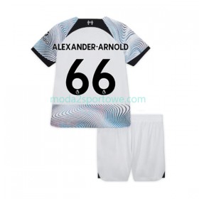 Koszulka Liverpool Alexander-Arnold 66 Dziecięcy Wyjazdowe Stroje Piłkarskie 2022/23 Krótki Rękaw